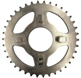 Corona acciaio CHT Chiaravalli C passo 420 per honda cb j 50 80-81 colore argento
