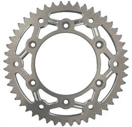 Corona ergal CHT Chiaravalli EC passo 520 per Honda CR 250 88-08 colore argento