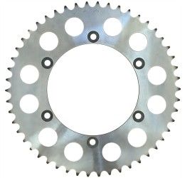 Corona acciaio CHT Chiaravalli C passo 520 per Husqvarna CR 125 90-13 colore argento