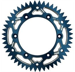 Corona ergal CHT Chiaravalli EC passo 520 per Husqvarna WR 360 92-03 colore blu