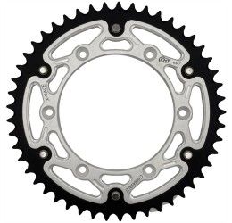 Corona bimetallica CHT Chiaravalli X-RACE passo 520 per Sherco 125 SE-R 18-20 colore argento