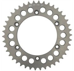 Corona ergal CHT Chiaravalli E passo 520 per Suzuki RM 250 86-09 colore argento