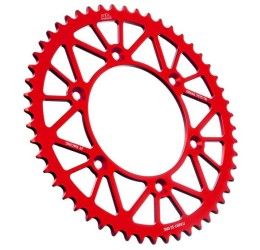 Corona ergal JT Sprockets passo 520 per Honda CRF 450 RX 17-25 RACELITE colore rosso