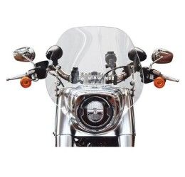 Cupolino Isotta AD INCLINAZIONE VARIABILE per Harley davidson Fat Boy 2018> TRASPARENTE (415mmx480mm)