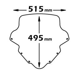 Cupolino Isotta BLU (495 mmx515 mm)