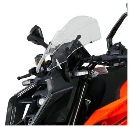 Vetro Cupolino plexyglass MRA modello NTM Naked Touring Maxi per KTM 990 Duke R 24-25 (Comprende attacchi specifici o usa i supporti originali) ( 310x350mm )