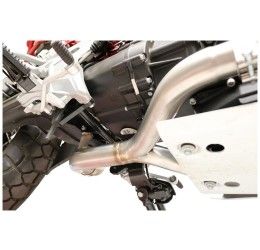 Tubo di raccordo elimina catalizzatore GPR in acciaio inox per Moto Guzzi V85 TT 19-20