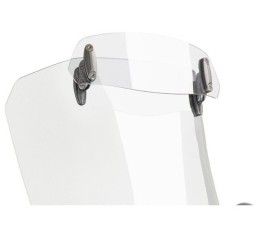 Deflettore fissaggio attraverso viti Puig trasparente - dimensioni (hxl): 90x230 mm. interasse attacchi: 160 mm.