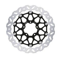 Disco freno anteriore Galfer WAVE FLOATECH a margherita flottante con mozzo in alluminio per Kawasaki ZX-6R 07-19 (1 disco) DF184JCW
