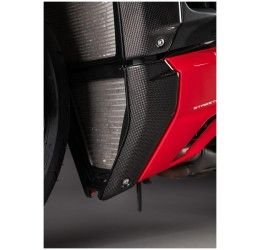 Fianchetti inferiori radiatore in carbonio Lightech per Ducati Streetfighter V4 20-21 | 2023 - Versione OPACA