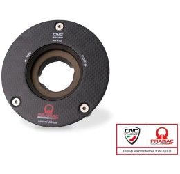 Flangia per tappo serbatoio carburante CARBON FIBER PRAMAC LIMITED EDITION CNC Racing per Aprilia RSV4 1000 RR 15-18