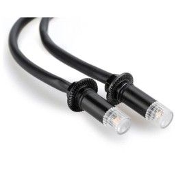 Frecce Led PUIG modello tab nero - omologate-diametro: 10x10 mm-12v-1w-filettatura m6