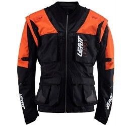 Giacca da enduro Leatt 5.5 colore nero-arancione