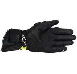 Guanti stradali Alpinestars sp-3 colore Nero-giallo fluo-bianco