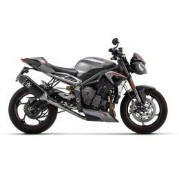 Terminale di scarico Arrow catalitico Veloce in alluminio Dark non omologato per Triumph Street Triple 765 RS 20-22