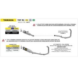 Scarico completo Arrow COMPETITION non omologato per Yamaha R3 19-24