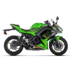 Scarico completo Arrow racing con terminale Indy Race EVO in alluminio Dark non omologato per Kawasaki Ninja 650 2024