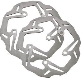 Kit coppia dischi freno anteriori Braking W-FLO a margherita flottante per Aprilia SRV 850 ABS 12-16 senza flangia interna