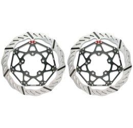 Kit coppia dischi freno anteriori Braking EPTA a margherita flottante per Aprilia Tuono V4 1100 Factory 17-23