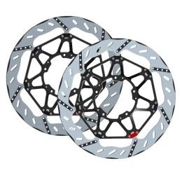 Kit coppia dischi freno anteriori Braking EPTA STAGE 0 a margherita flottante per Kawasaki Z 1000 07-13