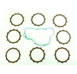 Kit dischi frizione guarniti Athena per Suzuki RM 250 03-05 + Guarnizione coperchio frizione