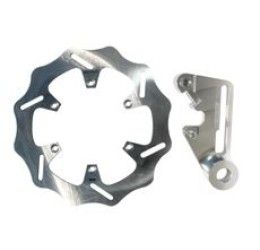 Kit disco freno posteriore Braking W-FIX a margherita per Husqvarna FC 250 14-20 MAGGIORATO da 240mm + distanziale dedicato per supporto pinza freno OEM