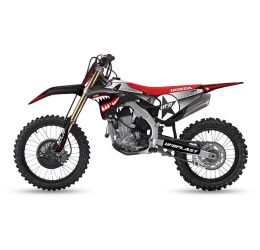 Kit Grafiche completo UFO per Honda CRF 250 R 22-23 Adesivi thunder nero