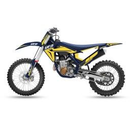 Kit Grafiche completo UFO per Husqvarna FC 450 19-22 Adesivi stokes blu