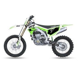 Kit Grafiche completo UFO per Kawasaki KXF 250 21-23 Adesivi stokes bianco