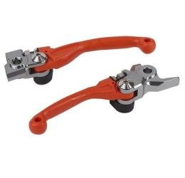 KIT leve freno e frizione snodate antirottura Polisport KTM 125 SX 16-25 colore arancione