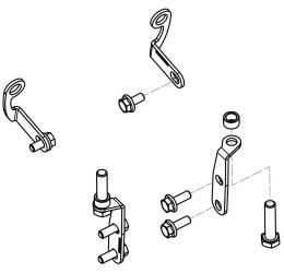 Kit montaggio condotti raffreddamento GP DUCTS CNC Racing per MV Agusta F3 800 Rosso 21-22