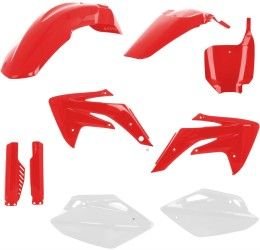 Kit plastiche completo Acerbis per Honda CRF 150 R 07-24 colore rosso/bianco