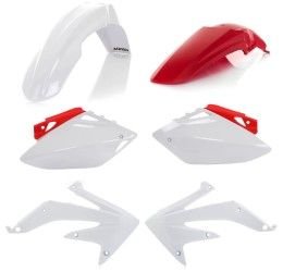 Kit plastiche base Acerbis per Honda CRF 450 R 05-06 colore rosso/bianco