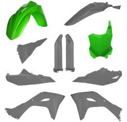 Kit plastiche completo Acerbis per Kawasaki KX 450 X 24-26 colore verde/grigio