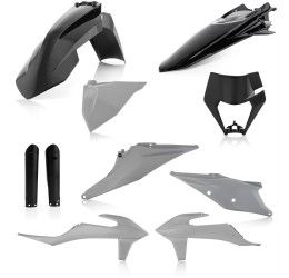 Kit plastiche completo Acerbis per KTM 300 EXC TPI 20-23 colore nero/grigio