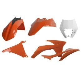 Kit plastiche base enduro / completo MX Polisport per KTM 125 EXC 12-13 arancione