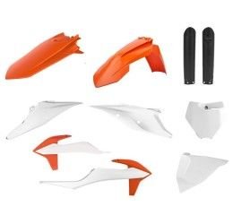 Kit plastiche base enduro / completo MX Polisport per KTM 125 SX 19-22 arancione16/bianco 20