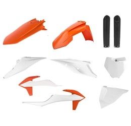 Kit plastiche base enduro / completo MX Polisport per KTM 250 SX 19-22 arancione16/bianco 20