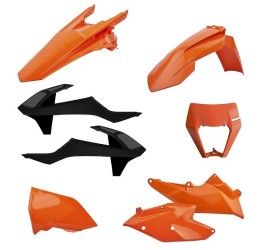Kit plastiche base enduro / completo MX Polisport per KTM 300 EXC TPI 18-19 arancione 16/nero
