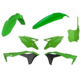 Kit plastiche completo MX Polisport per Kawasaki KXF 250 17-20 verde 05 - colore oem 2020