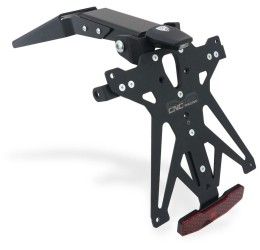 KIT Portatarga CNC Racing per Ducati Hypermotard 698 24-25 regolabile con Lucetarga LED + Catadiottro