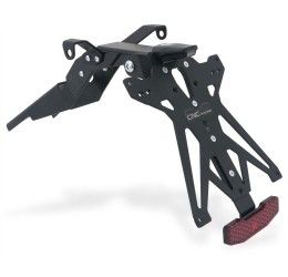 KIT Portatarga CNC Racing per Ducati Hypermotard 950 SP 19-25 regolabile con Lucetarga LED + Catadiottro