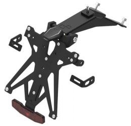 KIT Portatarga Lightech per Aprilia Tuono V4 1100 Factory 15-20 regolabile con Lucetarga LED + Catadiottro