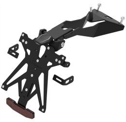 KIT Portatarga Lightech per Aprilia Tuono V4 1100 Factory 21-24 regolabile con Lucetarga LED + Catadiottro