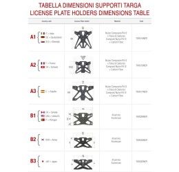 KIT Portatarga Lightech per Ducati Hypermotard 698 24-25 regolabile con Lucetarga LED + Catadiottro