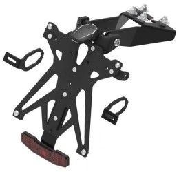 KIT Portatarga Lightech per Kawasaki Ninja 500 2024 regolabile con Lucetarga LED + Catadiottro