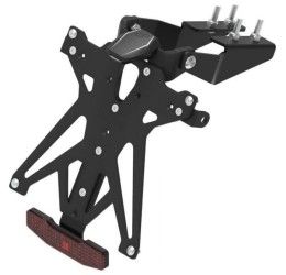 KIT Portatarga Lightech per Kawasaki ZX-6R 636 13-17 regolabile con Lucetarga LED + Catadiottro