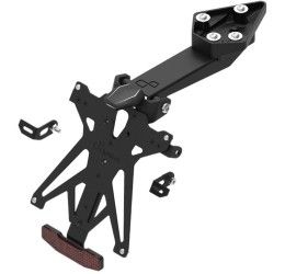 KIT Portatarga Lightech per Triumph Street Triple 765 RS 17-24 regolabile con Lucetarga LED + Catadiottro