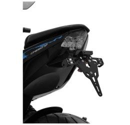 KIT Portatarga PRO Ibex Zieger per CFMoto 650 NK 20-24 regolabile con Lucetarga LED + Catadiottro