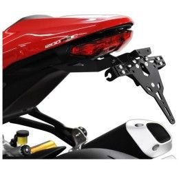 KIT Portatarga PRO Ibex Zieger per Ducati Monster 1200 R 16-20 regolabile con Lucetarga LED + Catadiottro